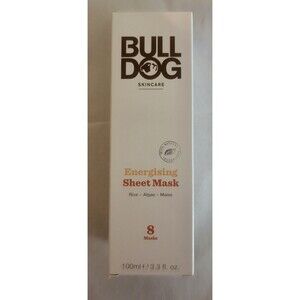 Bull Dog Skincare Energizing Sheet Mask, 1 Box, With 8 Masks